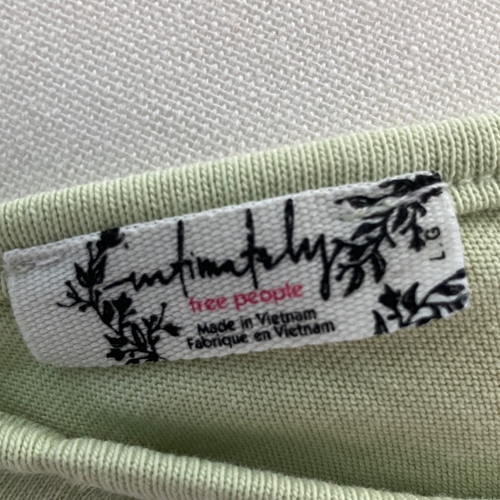 Free People Light Sage Green Wide-Leg Jumpsuitfree people fit L-XL - Picture 3 of 4